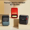 NiiMbot 50x50mm Yuvarlak Beyaz Etiket B21/B1/B3S İçin 150 Adet Yırtılmaz, Sudan Ve Yağdan Etkilenmez - Thumbnail