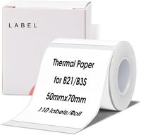 NIIMBOT - NiiMbot 50x70mm Beyaz Etiket B21/B1/B3S İçin 110 Adet Yırtılmaz, Sudan Ve Yağdan Etkilenmez 