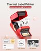 NiiMbot B21S Etiket Makinesi Kırmızı Kablosuz Taşınabilir Bluetooth - USB Şarjlı - Thumbnail