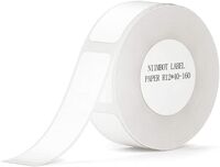 NIIMBOT - NiiMbot D11 Çok Amaçlı Etiket 12x40mm Beyaz (160 adet) Yırtılmaz, Sudan Ve Yağdan Etkilenmez