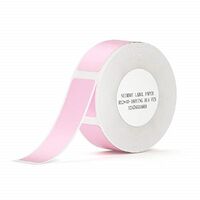 NIIMBOT - NiiMbot D11 Çok Amaçlı Etiket 12x40mm PEMBE (160 adet) Yırtılmaz, Sudan Ve Yağdan Etkilenmez