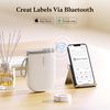 NiiMbot D11_H Etiket Makinesi Beyaz, Kablosuz Taşınabilir Termal Bluetooth - USB Şarjlı - Thumbnail