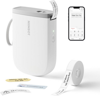 NIIMBOT - NiiMbot D11_H Etiket Makinesi Beyaz, Kablosuz Taşınabilir Termal Bluetooth - USB Şarjlı