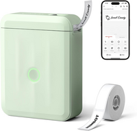 NIIMBOT - NiiMbot D110_M Etiket Makinesi Yeşil, Kablosuz Taşınabilir Bluetooth - USB Şarjlı