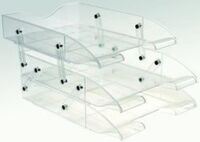  - Ops Rf 303 Üçlü Evrak Rafı Şeffaf