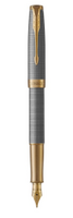 PARKER - PARKER SONNET CİSELE S.SİLVER GT DOLMAKALEM 18K UÇ