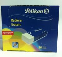 PELIKAN - Pelikan Al-20 Beyaz Plastik Silgi 20'Li