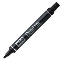PENTEL - Pentel N50 Yuvarlak Uçlu Perm.Markör Siyah