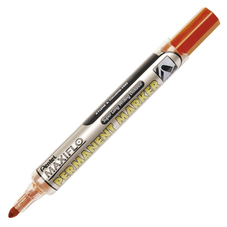 Pentel Nlf50 Maxiflo Perm.Markör Yuv.Uçlu Kırmızı