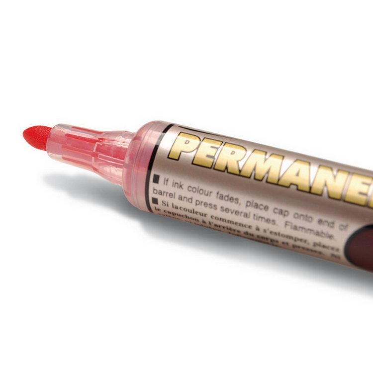 Pentel Nlf50 Maxiflo Perm.Markör Yuv.Uçlu Kırmızı