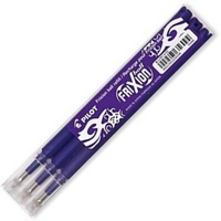 PILOT - Pilot Frixion Ball 0,7 Mor Refil 3'Lü Set