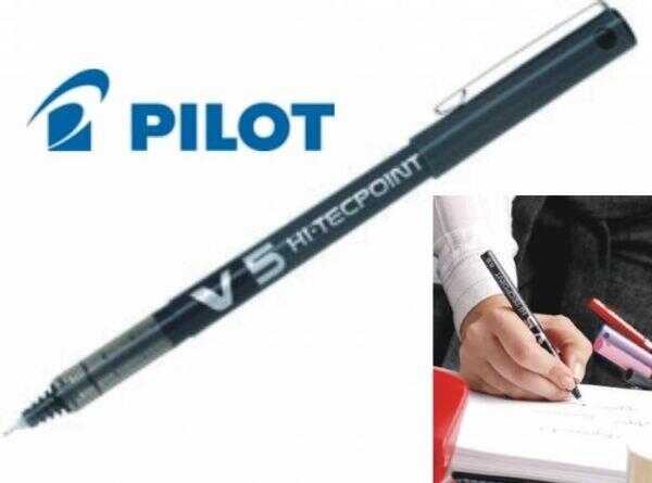 Pilot V5 Hi-Techpoint Kalem Siyah