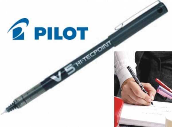Pilot V5 Hi-Techpoint Kalem Siyah