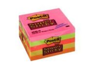 POST-IT - Post-It 654S-N Super Sticky 5 Neon Renk 76X76