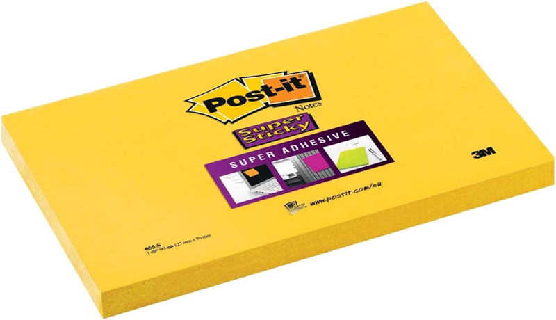 POST-IT 656-S SUPER STİCKY NOT SARI 90yp 51x76mm