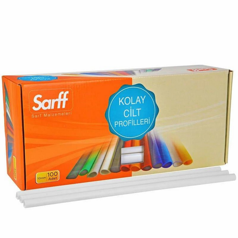 Sarff 10 mm Oval Sırtlık Beyaz 100'Lü