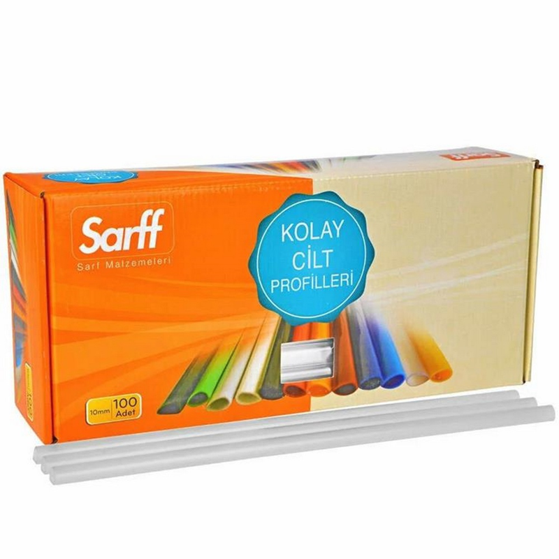 Sarff 10 mm Oval Sırtlık Seffaf 100'Lü