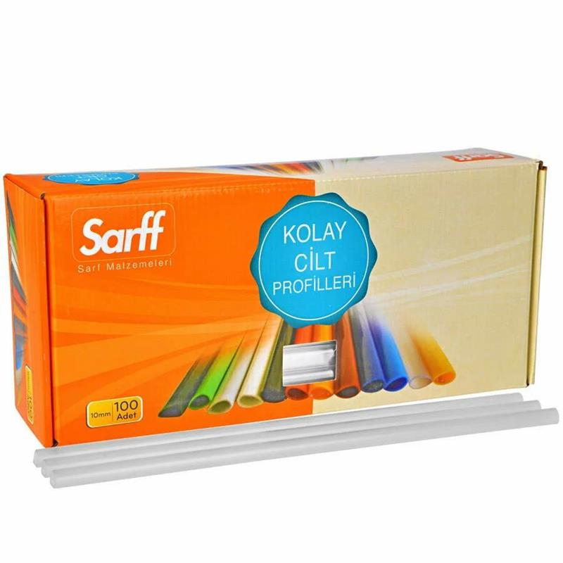 Sarff 10 mm Oval Sırtlık Seffaf 100'Lü