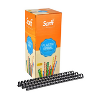 SARFF - Sarff 18mm 120-160syf Plastik Spiral 100'lü Siyah