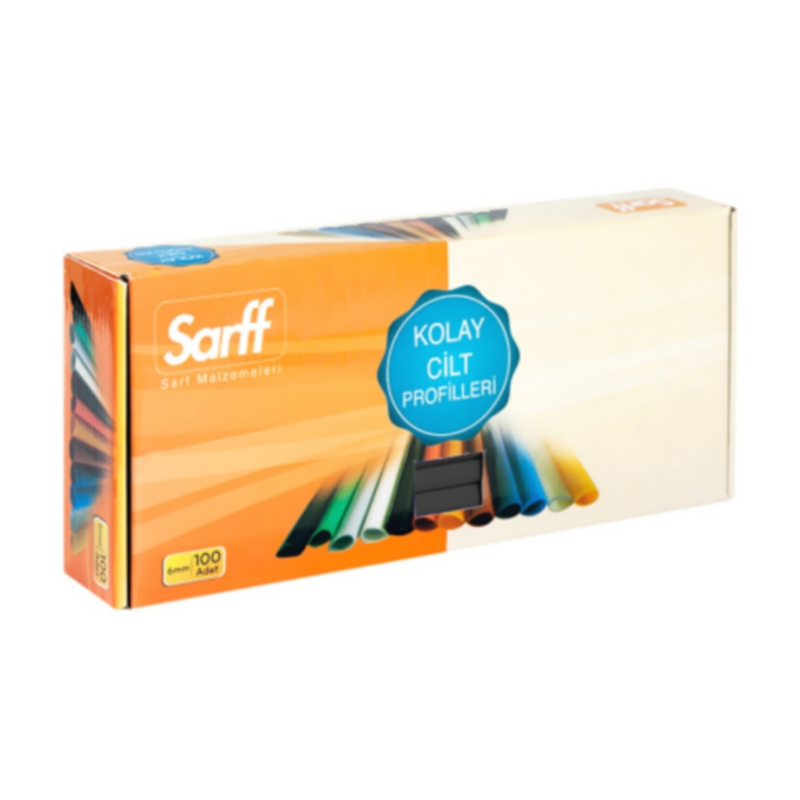 Sarff 6 mm Sırtlık Siyah 100'Lü