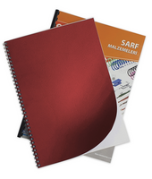 SARFF - Sarff Desenli Kırmızı Karton Kapak 250gr 100'Lü