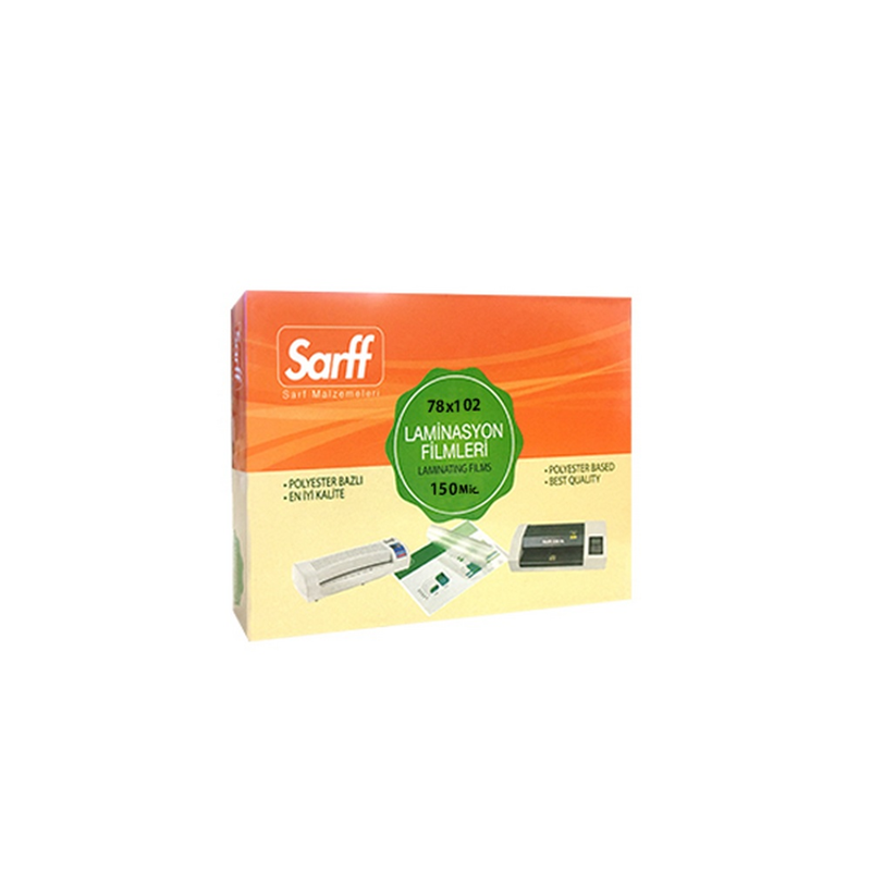 Sarff Perfex/Parlak 150Mic 78X102 Lam.Fılmı 100'Lü