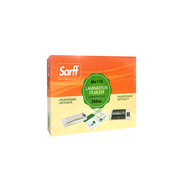 Sarff Perfex/Parlak 250Mic 54X86 Lam.Fılmı 50'Li