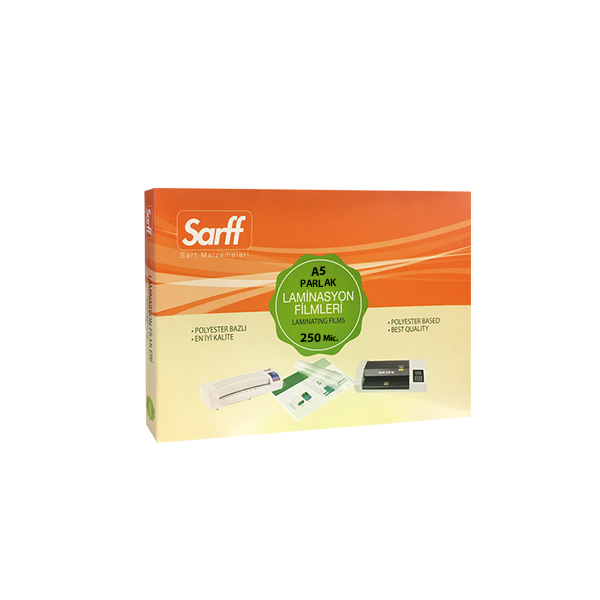 Sarff Perfex/Parlak 250Mic A5 Lam.Fılmı 50'Li