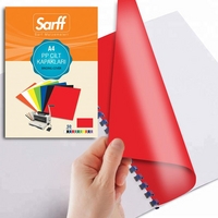 SARFF - Sarff PP A4 450Mic Şeffaf Kırmızı Kapak 50'Li