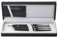 SCRIKSS - Scrikss 33 Dolma+Tükenmez+Versatil Siyah 3'lü Set