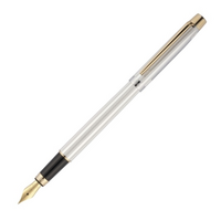 SCRIKSS - Scrikss 722W Balıksırtı Gold Krom Dolmakalem Lüks Kutu