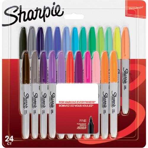 Sharpie Fine Permanent Markör Karışık Renk 24'lü (2065405)
