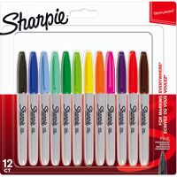 SHARPIE - Sharpie Fine Permanent Markör Karışık Renkli 12'Li
