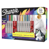 SHARPIE - Sharpie Unicorn Kumbara Hediyeli 16'lı Set, Tek boynuz
