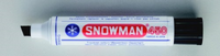 SNOWMAN - Snowman 450 Kesik Uç Siyah Jumbo Permanent Markör 7,4mm