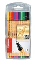 STABILO - STABILO POİNT 8810 KEÇELİ 10 RENK ASKILI PAKET