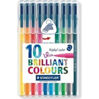 STAEDTLER - Staedtler Triplus Color Keçeli Kalem 1,0mm 10 Renk (323 SB10)
