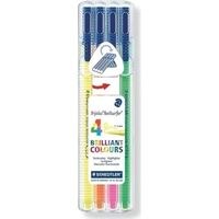 STAEDTLER - Staedtler Triplus Textsurfer Fosforlu Kalem 4 Renk (362-SB4)