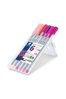 STAEDTLER - Staedtler Triplus Fineliner 0,3mm Flamingo 6'lı