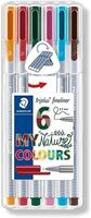 STAEDTLER - Staedtler Triplus Fineliner 0,3mm Nature 6'lı