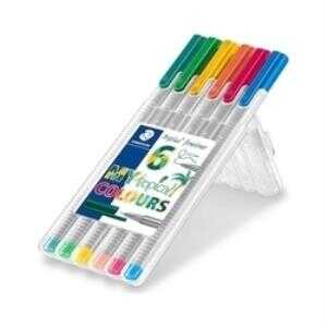 Staedtler Triplus Fineliner 0,3mm Tropikal Renkler 6'lı
