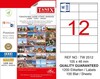 Tanex 105X46 mm Laser Etiket Tw-2512 - Thumbnail