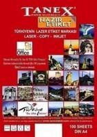 TANEX - Tanex 105X70mm Laser Etiket 100'Lü (Tw-2208)