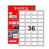 Tanex 45X30mm Laser Etiket 100'Lü (Tw-2036) - Thumbnail