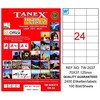 Tanex 70X37,125mm Laser Etiket 100'Lü (Tw-2037) - Thumbnail