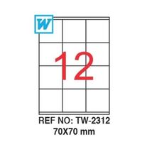 TANEX - Tanex 70X70mm Laser Etiket 100'Lü (Tw-2312)