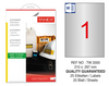 Tanex TW-2000 Silver Laser Etiket 25'li (210x297) - Thumbnail