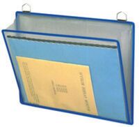 TARIFOLD - Tarifold Cepli Askılı Poşet A4 Yatay Şeffaf/Mavi 5'Li