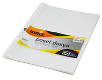UMIX - UMIX U1100P-100 POŞET DOSYA 25 MİC.100'LÜ
