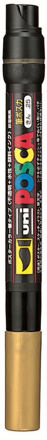 UNI-BALL PCF-350 POSCA SU BAZLI POSTER MARKOR ALTIN